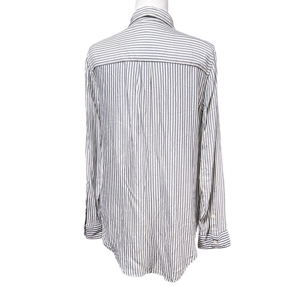 MADEWELL Classic Ex-boyfriend Stripe Shirt In Blue Moon - Picture 5 of 11